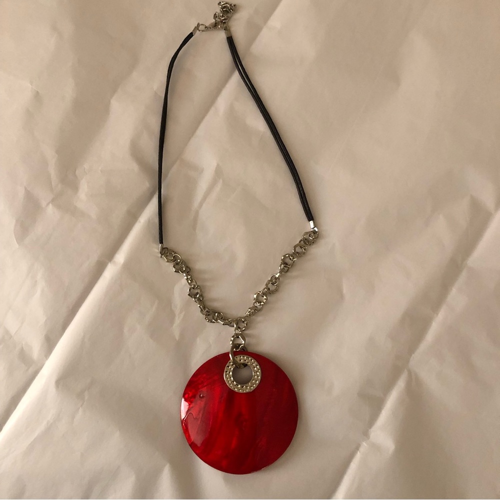 Twist Chain and Leather Necklace